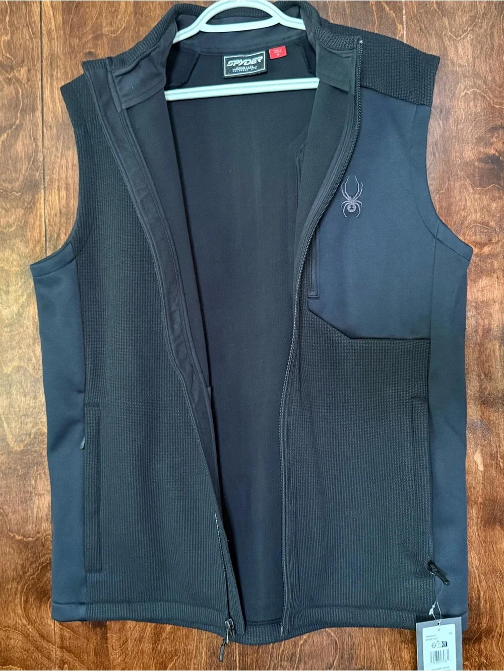 Spyder Bandit‎ Vest Men’s Medium Black Performance Fleece Full Zip NWT
